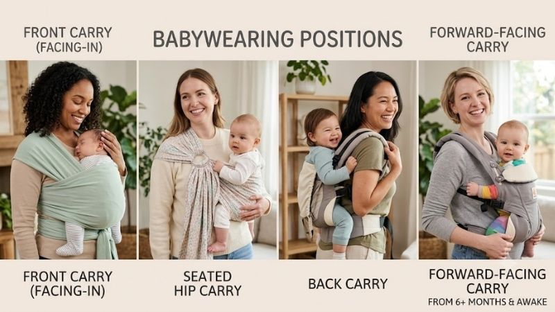 How to Choose Safe Babywearing Positions and Gear