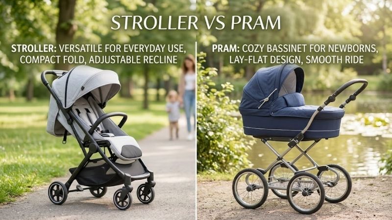 Stroller vs. Pram: What Is the Difference?